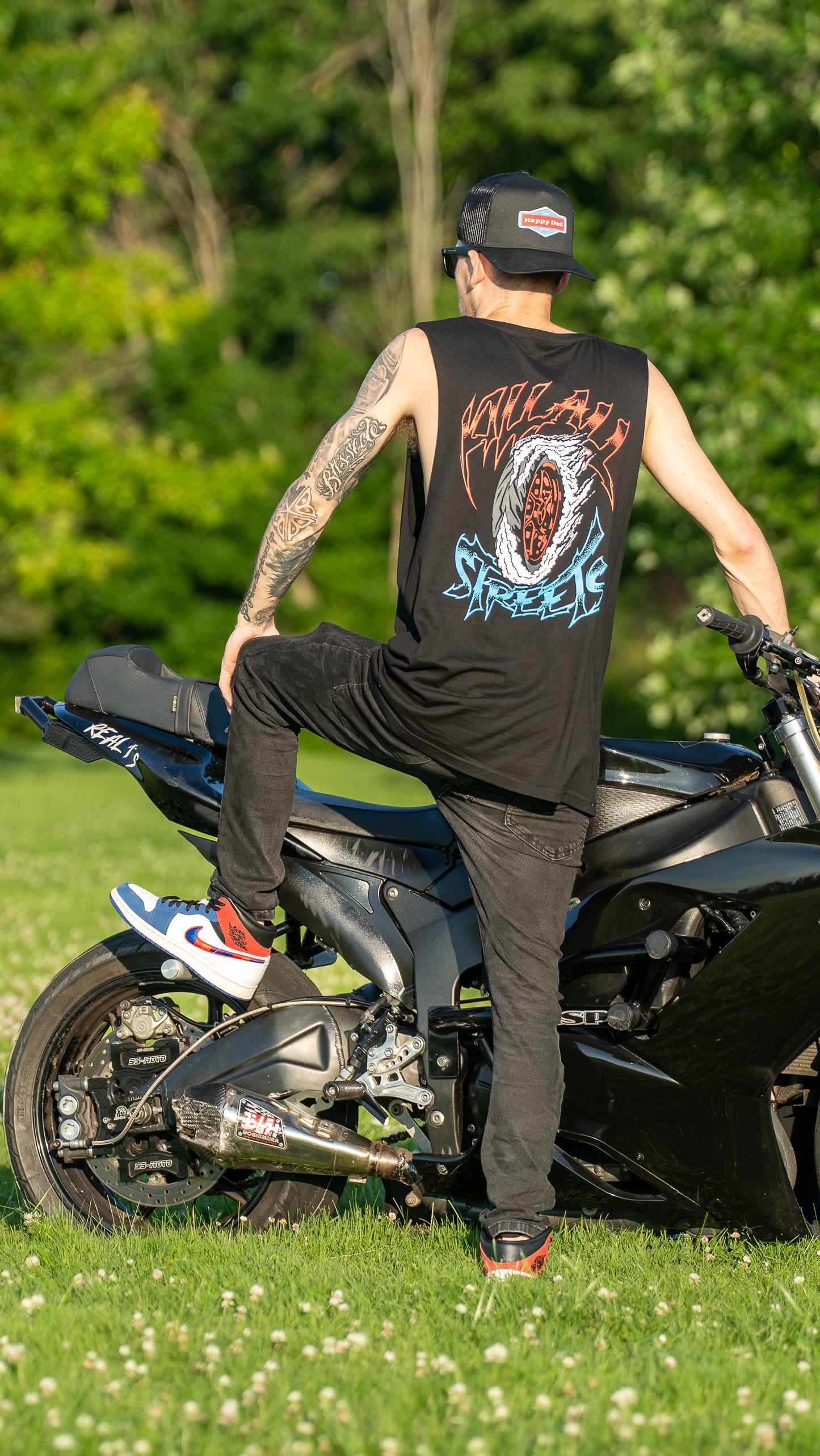 Kill All Streets Red White And Blue Tank Top