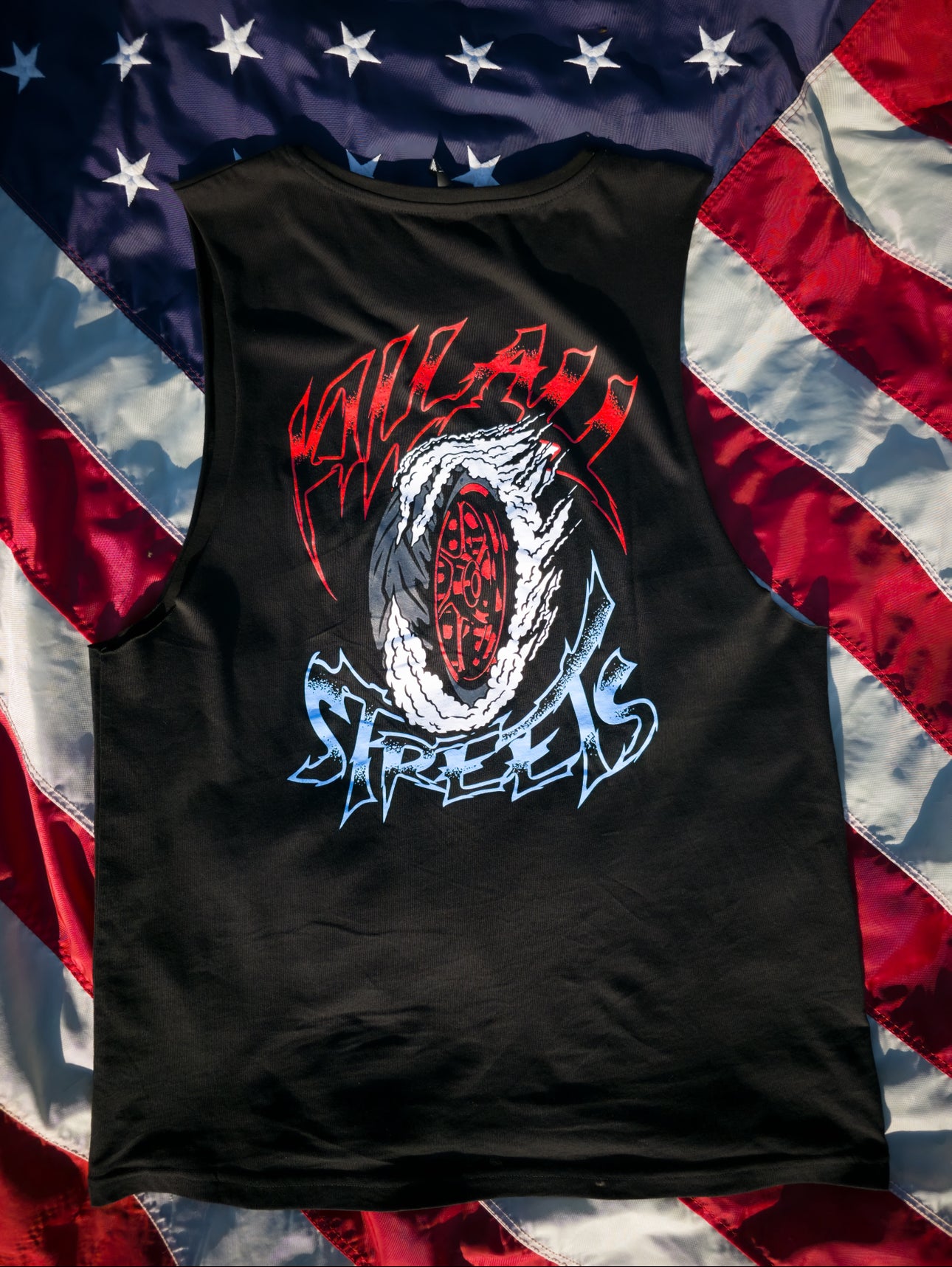 Kill All Streets Red White And Blue Tank Top